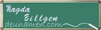 Magda Billgen Visitenkarte